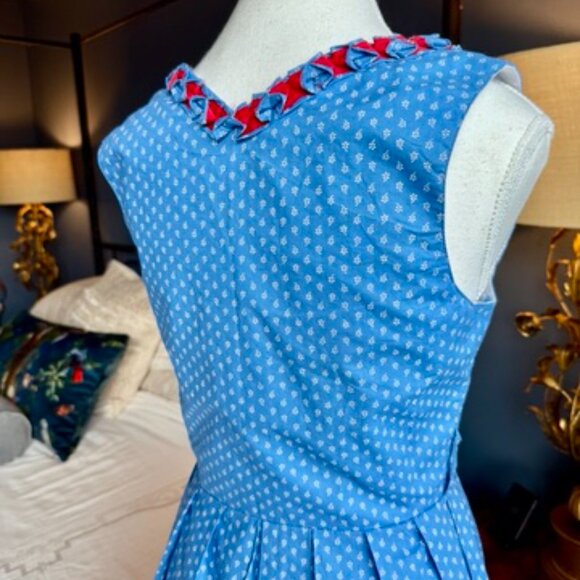 NWT Blue Polka Dots Dirndl - Picture 8 of 15